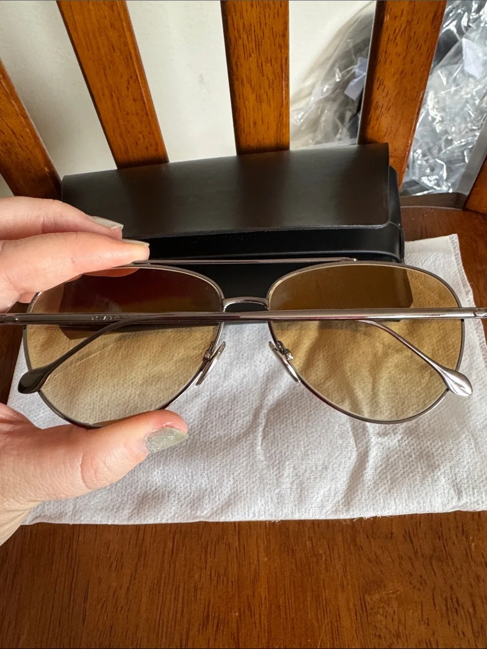 Isabel Marant Brown Gradient Aviator Sunglasses with Black Case